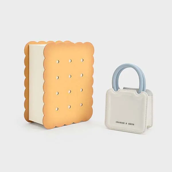 Túi Xách Charles & Keith CNK Structured Top Handle Pouch Chalk CK6-30782114 Màu Trắng Ngà