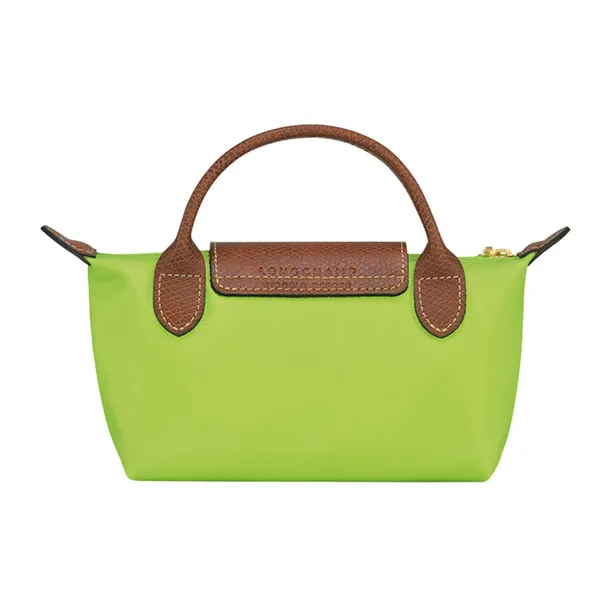 Túi Xách Longchamp Le Pliage Original Made With Recycled Fabric Pouch With Handle 34175089355 Màu Xanh Green - Túi xách - Vua Hàng Hiệu