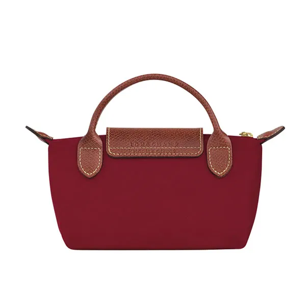 Túi Xách Longchamp Le Pliage Original Pouch With Handle 34175089P59 Màu Đỏ Nâu