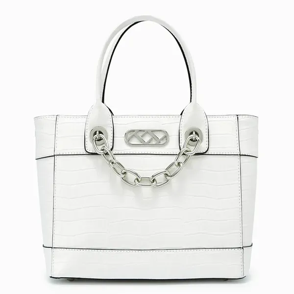Túi Xách Tay Lyn Tabi Croco M Tote Bags LL23CBF008 Màu Trắng