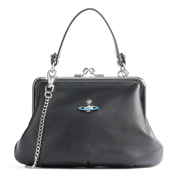 Túi Xách Tay Vivienne Westwood Emma Bag Màu Đen