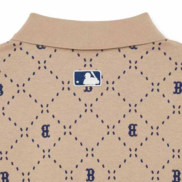 Váy MLB Short Monogram One Piece New York Yankees 3FOPM0533-43SAL Màu Nâu Be Size XS