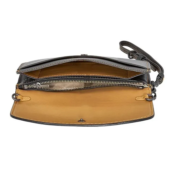Ví Cầm Tay Nữ Coach Ladies Wristlet Wallet Coach 1941 Black Co Glovetan Clutch Màu Đen