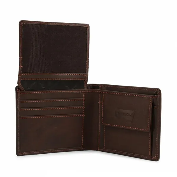 Ví Nam Carrera Jeans Wallet BUST_CB6862_DKBROWN Màu Nâu