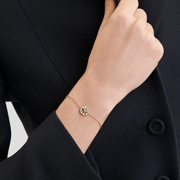 Vòng Đeo Tay Dior Rose Des Vents Braceletyellow Gold, Diamond And Mother-Of-Pearl JRDV95001_0000 Màu Vàng (Chế Tác) - 1