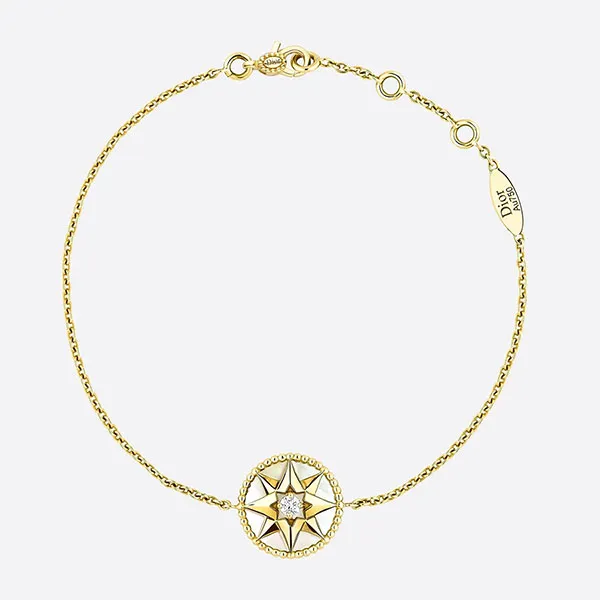 Vòng Đeo Tay Dior Rose Des Vents Braceletyellow Gold, Diamond And Mother-Of-Pearl JRDV95001_0000 Màu Vàng (Chế Tác) - 2