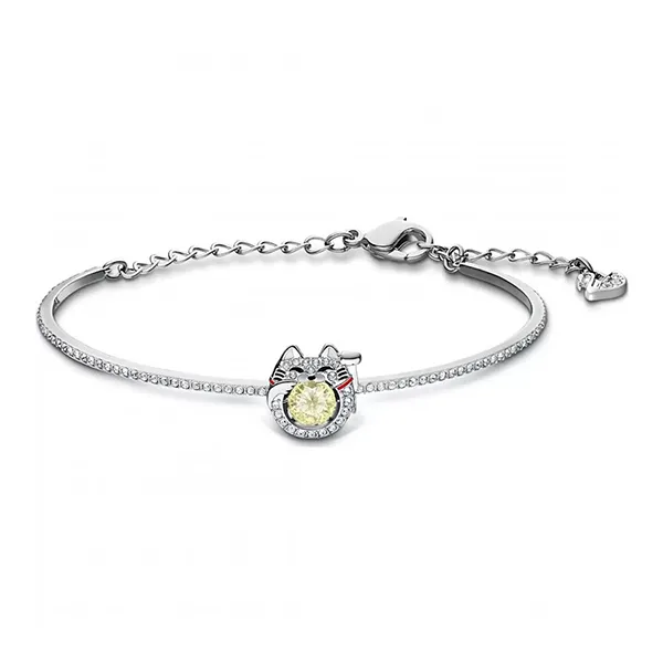 Vòng Đeo Tay Swarovski Sparkling Dance Cat Bangle 5537487 Màu Bạc
