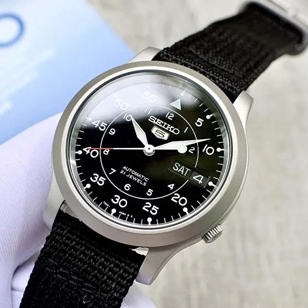 Đồng Hồ Nam Seiko 5 Quân Đội SNK809 Bền, Đẹp Và Cá Tính Màu Đen 42mm - Đồng hồ - Vua Hàng Hiệu