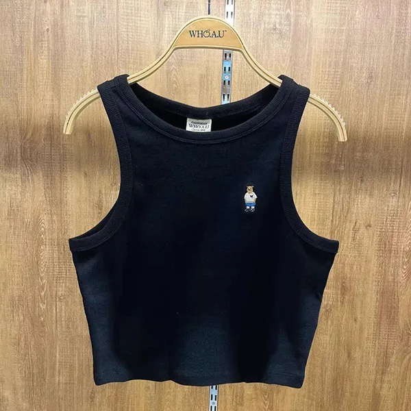 Áo Ba Lỗ Nữ WHOAU Tank Top Màu Đen - Thời trang - Vua Hàng Hiệu