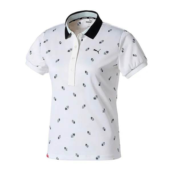 Áo Golf Nữ Puma Golf 3D Logo AOP Short Sleeve Polo Shirt Màu Trắng Size S - Thời trang - Vua Hàng Hiệu