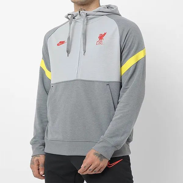 Áo Hoodie Nam Nike Men's Soccer Wear Liverpool Travel Fleece CL DB7824 016 Màu Ghi Xám Size XS - Thời trang - Vua Hàng Hiệu