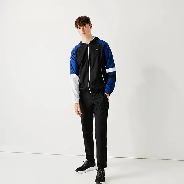 Áo Khoác Nam Lacoste Sport Lightweight Colourblock Màu Xanh Đen Size XS - Thời trang - Vua Hàng Hiệu