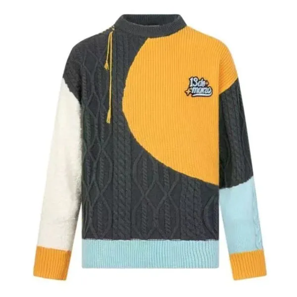 Áo Len 13 De Marzo Bear Suture Patch Sweater FR-JX-689 Phối Màu Size M