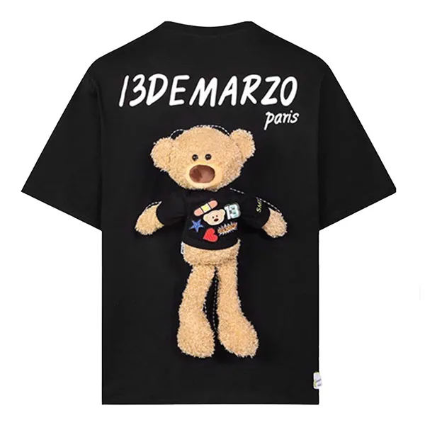 Áo Phông 13 De Marzo Palda Bear Velcro Patch T-Shirt FR-JX-312 Màu Đen Size  M