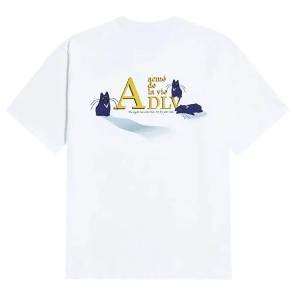 Áo Phông Acmé De La Vie ADLV Cat Tshirt Màu Trắng