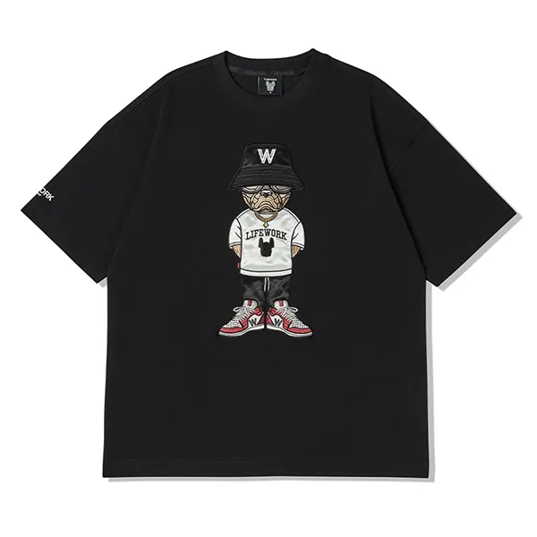 Áo Phông LifeWork Hip Dog Tshirt LW232TS106 Màu Đen Size S