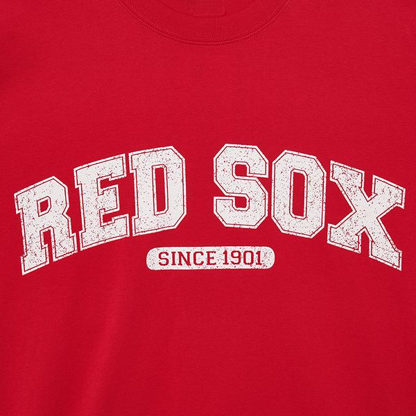 Áo Phông MLB Logo Varsity Overfit Boston Red Sox Tshirt 3ATSV0633-43RDL Màu Đỏ Size S - 3