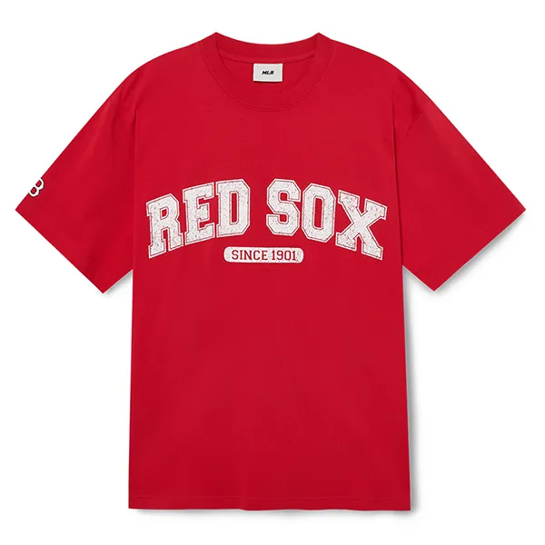 Áo Phông MLB Logo Varsity Overfit Boston Red Sox Tshirt 3ATSV0633-43RDL Màu Đỏ Size S - 1