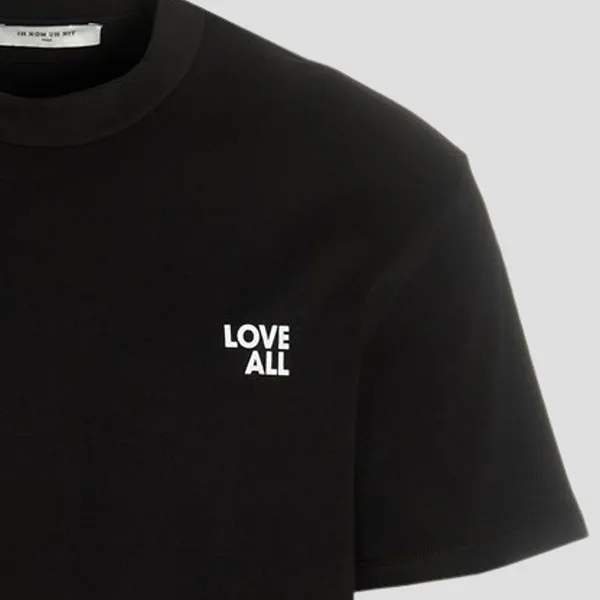 Áo Phông Nam Ih Nom Uh Nit Black Logo 'Jesus Love All' Printed Tshirt NUS23224 009 Màu Đen - 3