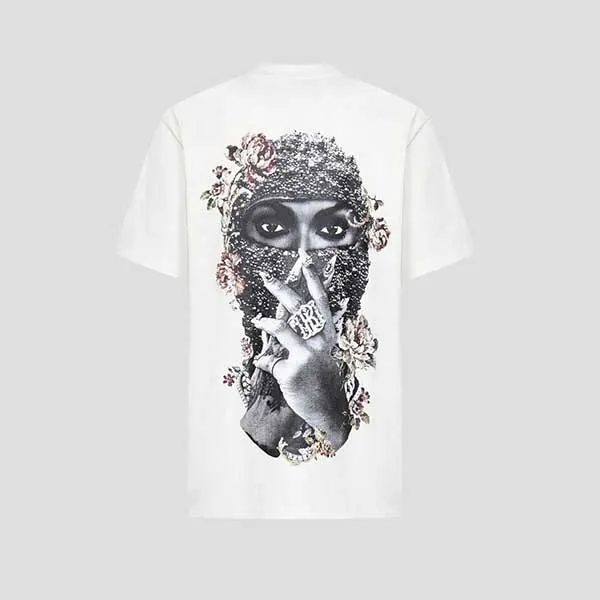 Áo Phông Nam IH Nom Uh Nit Tshirt White Logo Mask Printed Nus23244 081 Màu Trắng Size XS