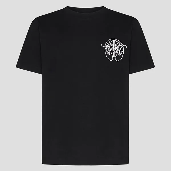 Áo Phông Nam Off-White Black With Logo Hand Arrow Printed Tshirt OMAA038S23JER0031001 Màu Đen