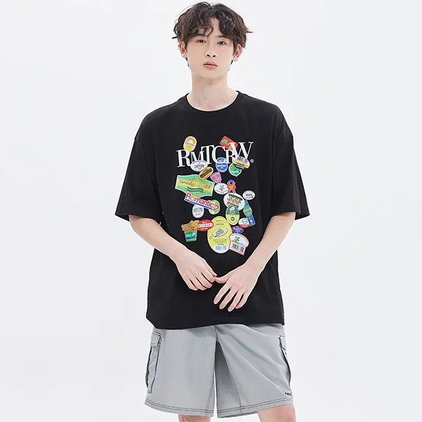 Áo Phông Romantic Crown Fruit Label Tee Tshirt Màu Đen - Thời trang - Vua Hàng Hiệu