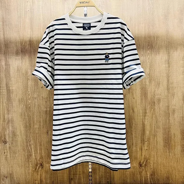 Áo Phông WHOAU Tshirt Sọc Màu Đen - Thời trang - Vua Hàng Hiệu