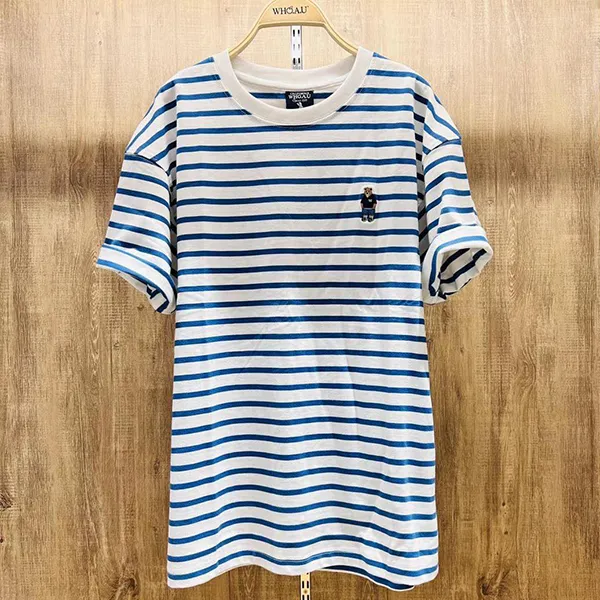 Áo Phông WHOAU Tshirt Sọc Màu Xanh Blue - Thời trang - Vua Hàng Hiệu