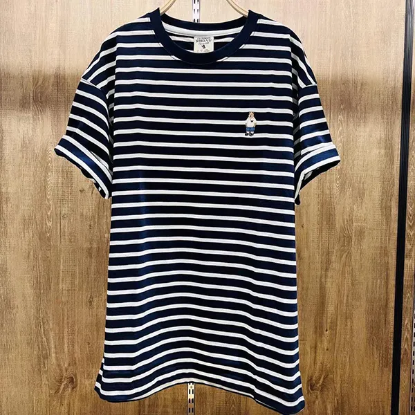 Áo Phông WHOAU Tshirt Sọc Màu Xanh Navy - Thời trang - Vua Hàng Hiệu