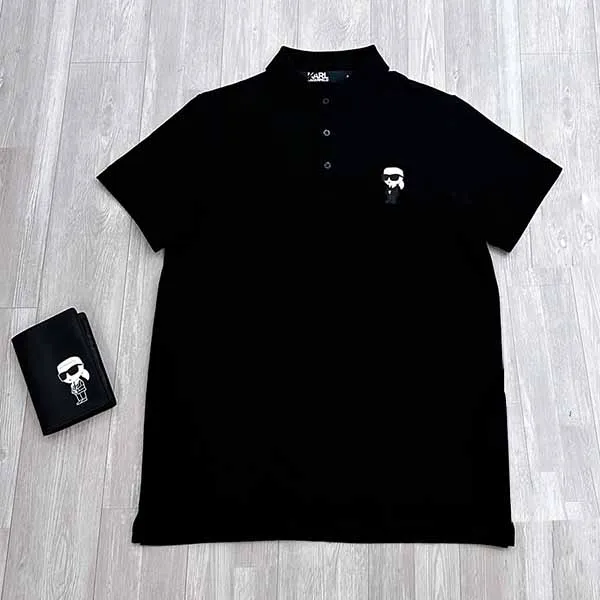Áo Polo Nam Karl Lagerfeld New SS 2023 Màu Đen Size L - Thời trang - Vua Hàng Hiệu