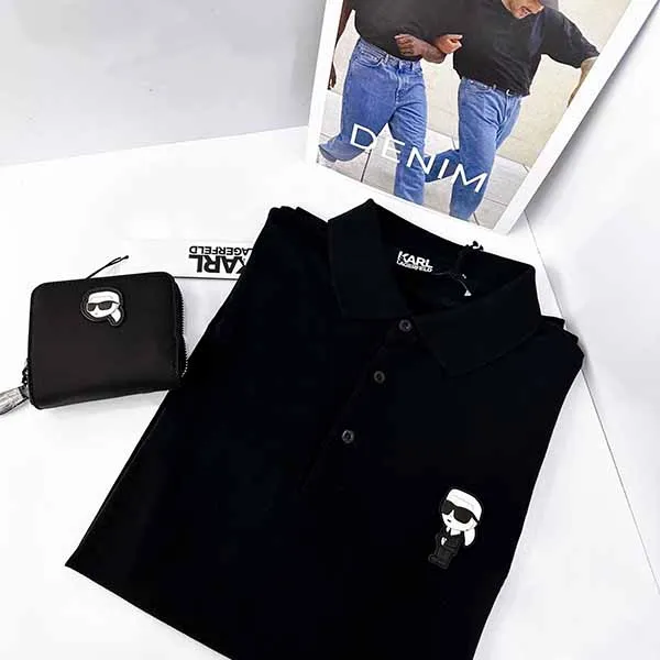Áo Polo Nam Karl Lagerfeld New SS 2023 Màu Đen Size L - Thời trang - Vua Hàng Hiệu