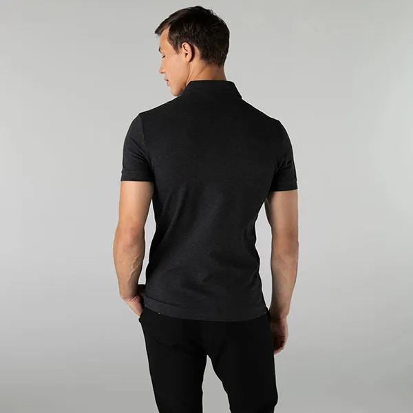 Áo Polo Nam Lacoste Regular PH5522EL6 Màu Xám Đen Size 3