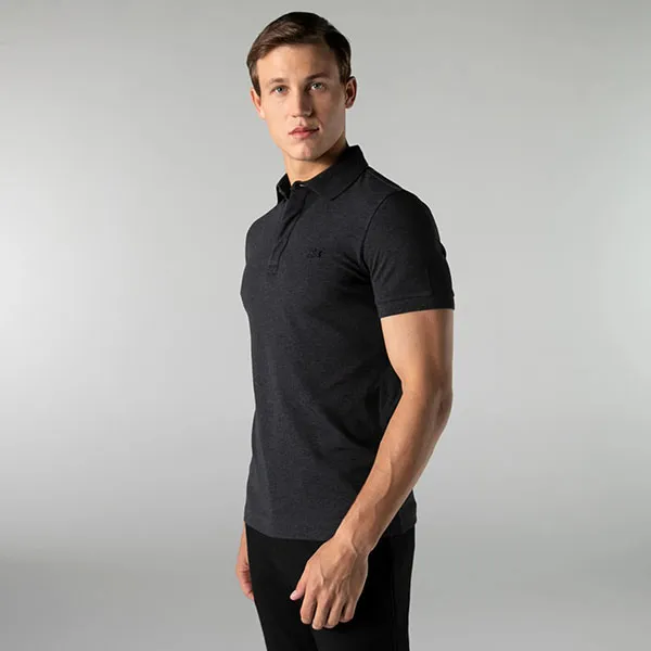 Áo Polo Nam Lacoste Regular PH5522EL6 Màu Xám Đen Size 3