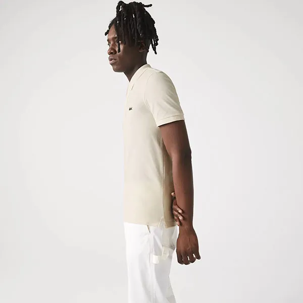 Áo Polo Nam Lacoste Slim PH4012-XFJ Màu Trắng Kem Size 3