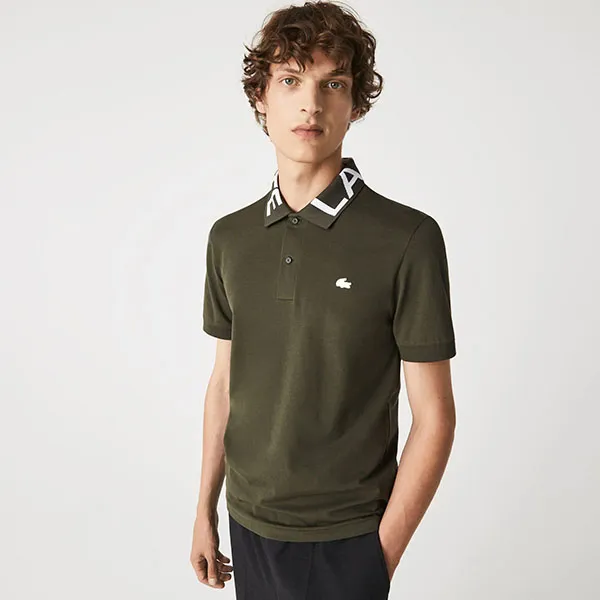 Áo Polo Nam Lacoste Slim PH7647S7T2 Màu Xanh Rêu Size 2 - Thời trang - Vua Hàng Hiệu