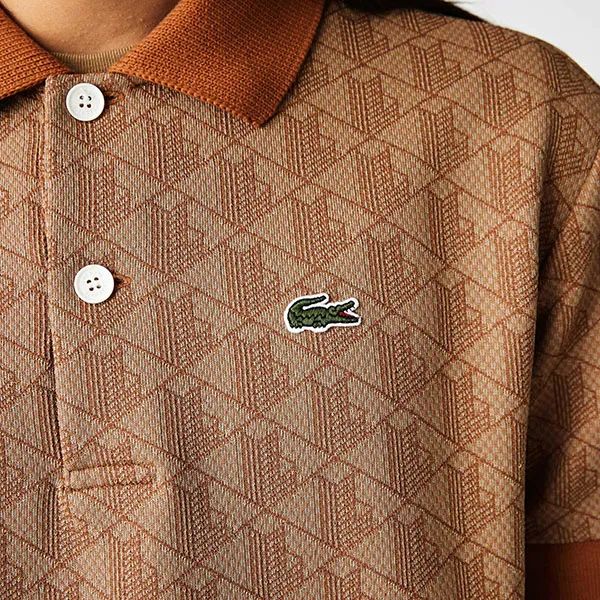 Áo Polo Nam Lacoste Sport DH0073ZWM Màu Nâu Size 3 - Thời trang - Vua Hàng Hiệu