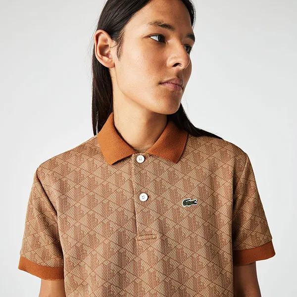 Áo Polo Nam Lacoste Sport DH0073ZWM Màu Nâu Size 3 - Thời trang - Vua Hàng Hiệu