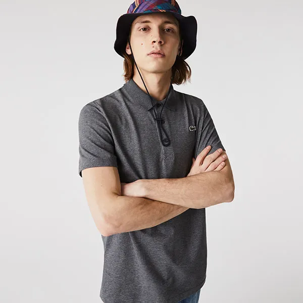 Áo Polo Nam Lacoste Sport DH2881-GY2 Màu Xám Đen Size 3