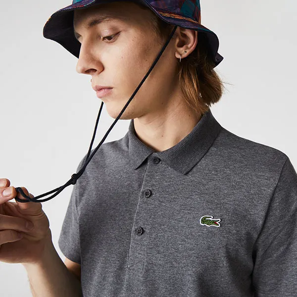 Áo Polo Nam Lacoste Sport DH2881-GY2 Màu Xám Đen Size 3
