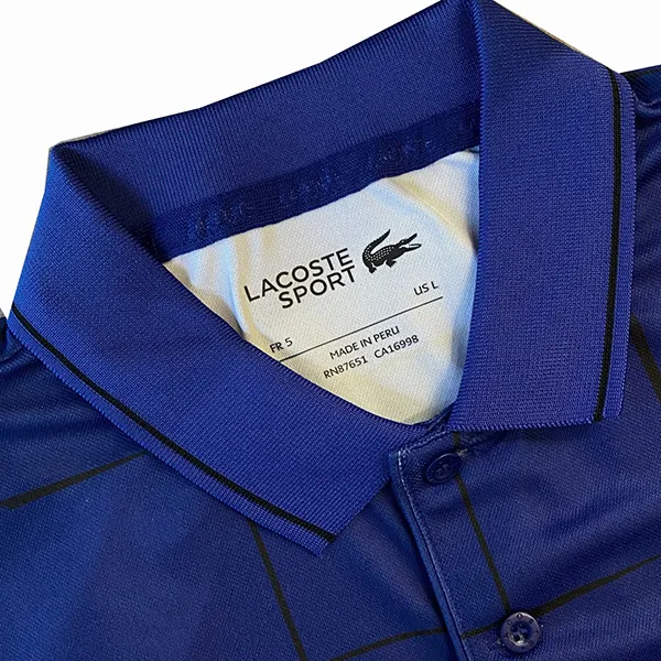 Áo Polo Nam Lacoste Sport Regular Fit DH2052 JSL Màu Xanh Dương Size 4