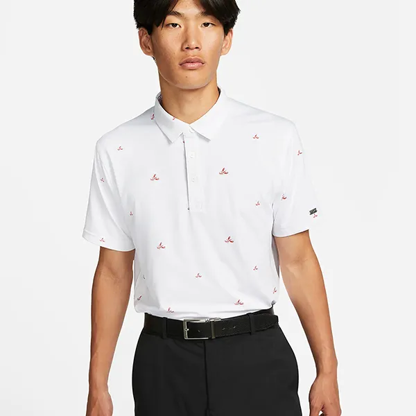 Áo Polo Nam Nike Full Print Golf Short Sleeve DH0946-100 Màu Trắng Size S