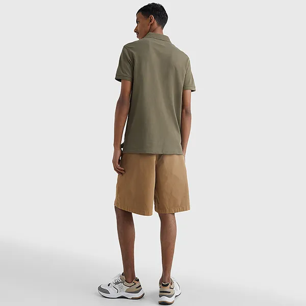 Áo Polo Nam Tommy Hilfiger MW0MW17771_VERDE_RBU Màu Xanh Rêu Size S