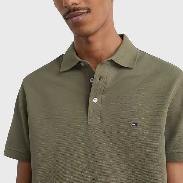 Áo Polo Nam Tommy Hilfiger MW0MW17771_VERDE_RBU Màu Xanh Rêu Size S