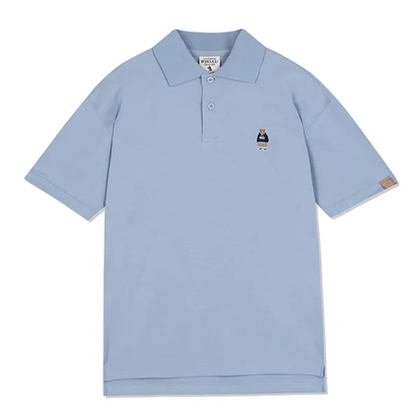 Áo Polo Nam WHOAU Steve Short Sleeve Collar T-Shirt - WHHAC2414U Màu Xanh Blue - Thời trang - Vua Hàng Hiệu
