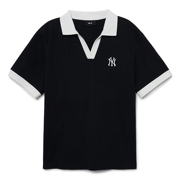 Áo Polo Nữ MLB New York Yankees 3FPQB0233-50BKS Màu Đen Size M - 3