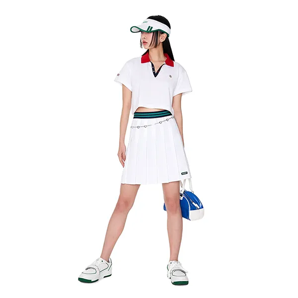 Áo Polo Nữ Nerdy X Montana Pique Croptop Màu Trắng Size S - Thời trang - Vua Hàng Hiệu