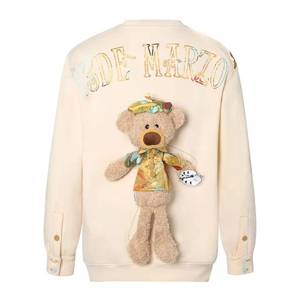 Áo Sweater 13 De Marzo Van Gogh Sunflower FR-JX-494 Màu Kem Size S