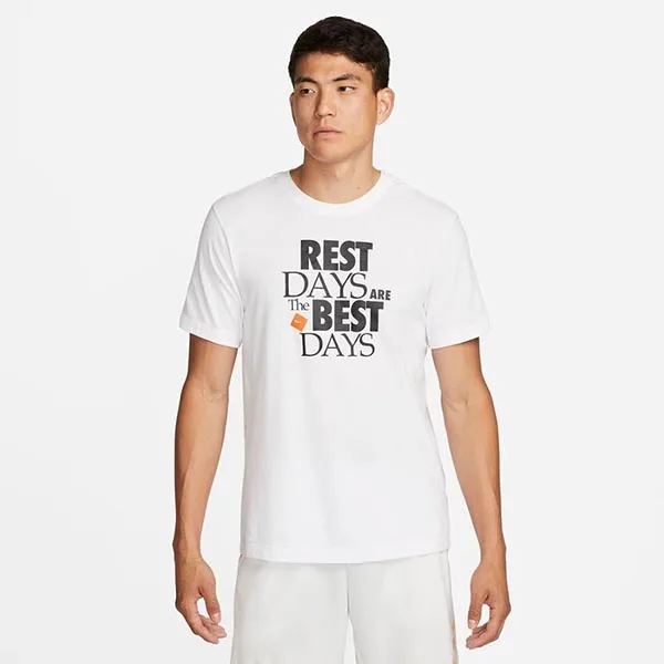 Áo Thun Nam Nike Dri-FIT Training T-Shirt DR7582-100 Màu Trắng Size XL