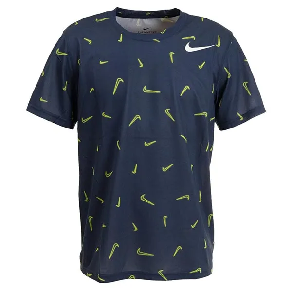 Áo Thun Nam Nike Men's Short Sleeve Dri-Fit Printed Training Tshirt DD6905-451 Màu Xanh Navy Size M