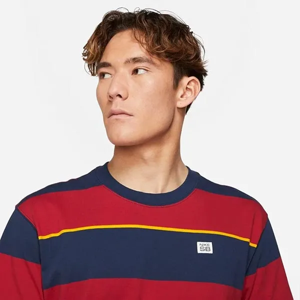 Áo Thun Nam Nike Men's Short Sleeve Stripe Skateboard Tshirt SB DJ1231-410 Phối Màu Size M - Thời trang - Vua Hàng Hiệu
